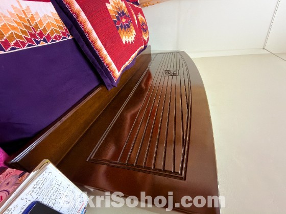 6 ft × 7 ft Premium Malaysian Wooden Bed for Sale